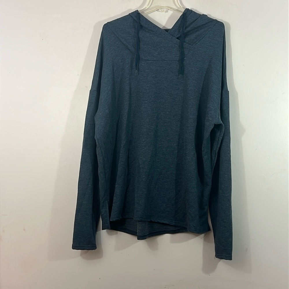 3XL, women’s Champion soft knit hoodie, blue